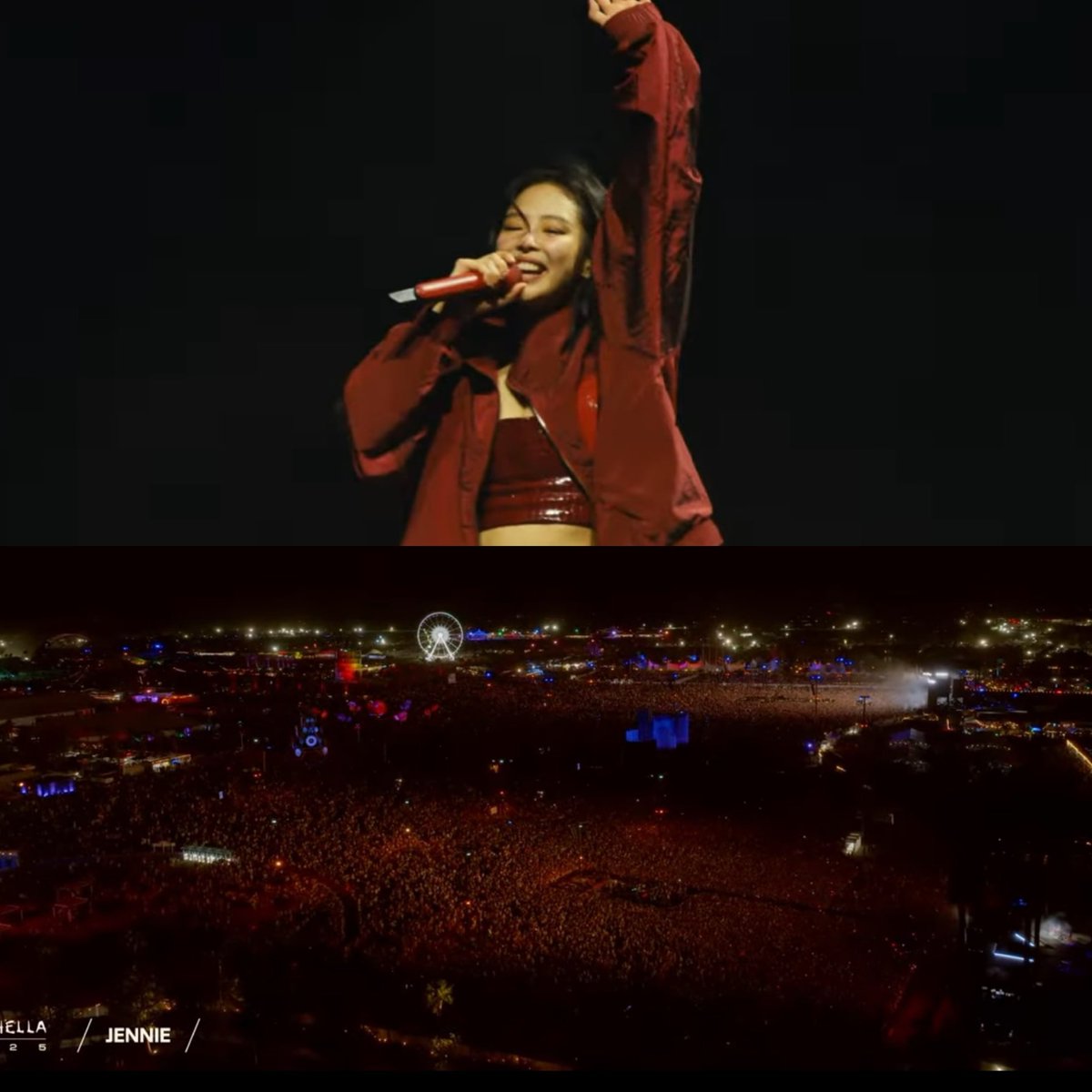 BuzzingPop's tweet photo. JENNIE’s #Coachella crowd. #JENCHELLA https://t.co/l7opB2cZXv