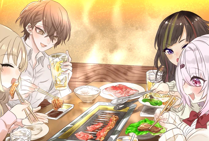 公式焼肉推し食べ画出た記念再掲 