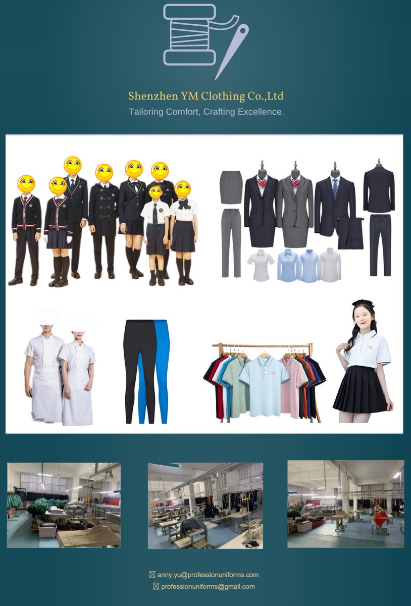 CoolCoolChina's tweet photo. YM Uniforms — Smart Wear for Smart Teams.  

#schoolwear #workwear #sportswear #Yogawear #Yogapants #Poloshirts #Uniforms #Businesswear
#YMClothing https://t.co/GR3qTaA2bW