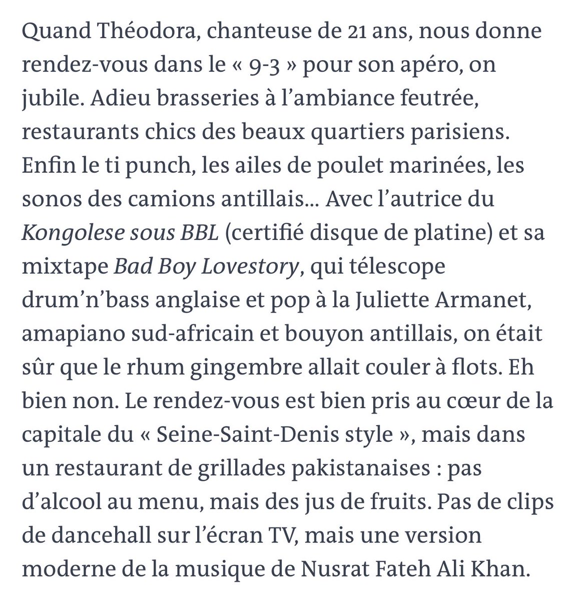 Bonjour <a href="/lemondefr/">Le Monde</a> ce paragraphe est insultant et raciste. Votre comportement obsessionnel avec l’alcool est aussi un  problème. Vous avez un grand intérêt à corriger cela et à expliquer aux lecteurs pourquoi et comment vous vous engagez à moins de clichés next time