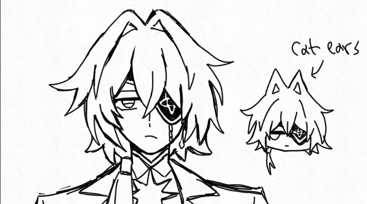Kloftytoplist's tweet photo. Anaxa's hair kinda looks like they have built in cat ears https://t.co/Xlu6Q50nto