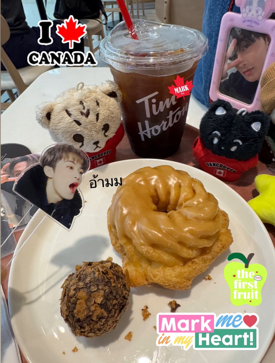 ker_killer's tweet photo. ❤️🐯🍁꙳🍩 ⋆ ♡ 
ได้มาลอง #MapleCruller แล้วคับบ 🇨🇦 
คุณ BA ม้าคลีสร้างเรื่องสุดๆ ขายดีจนต้องโทรสอบถามว่าของจะเข้าเมื่อไหร่ อยากให้ทุกคนได้ชิมมม น้องหอมคาราเมลมากก หวานกำลังดีถ้าทานคู่กับ Americano ☕️ 
อย่าลืมไปลองก่อน 27 เมษานี้น้าา 💙
#MARKyourTimhortons
#TimhortonsxMarkLee https://t.co/Zcyz66TpVN
