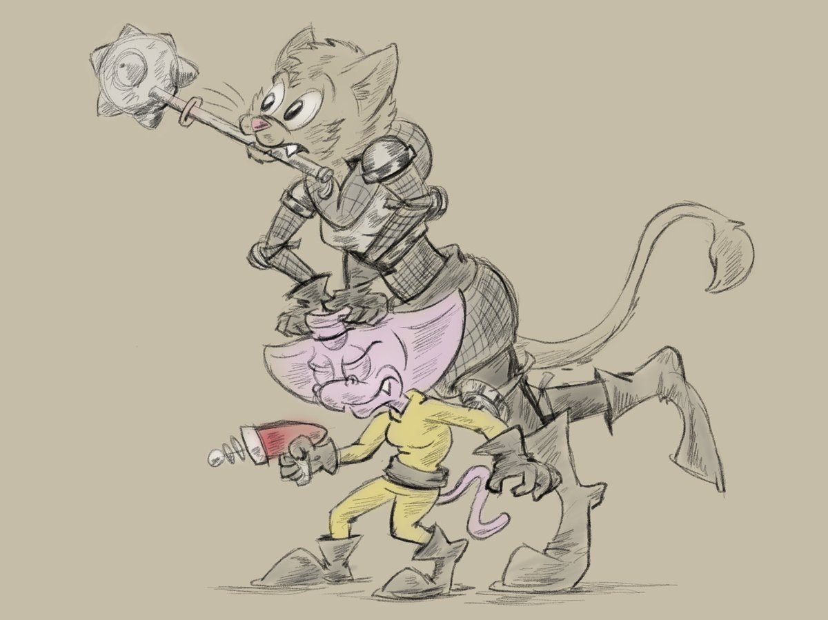 drewssketchbook's tweet photo. I don’t usually draw these two together and I suddenly had a cute idea.
#gertieofearth #cybilwarriorcat #cartoonist #originalcharacter #gertie #cybil #alien #fantasyart #scifiart https://t.co/ox4CSMnI2V