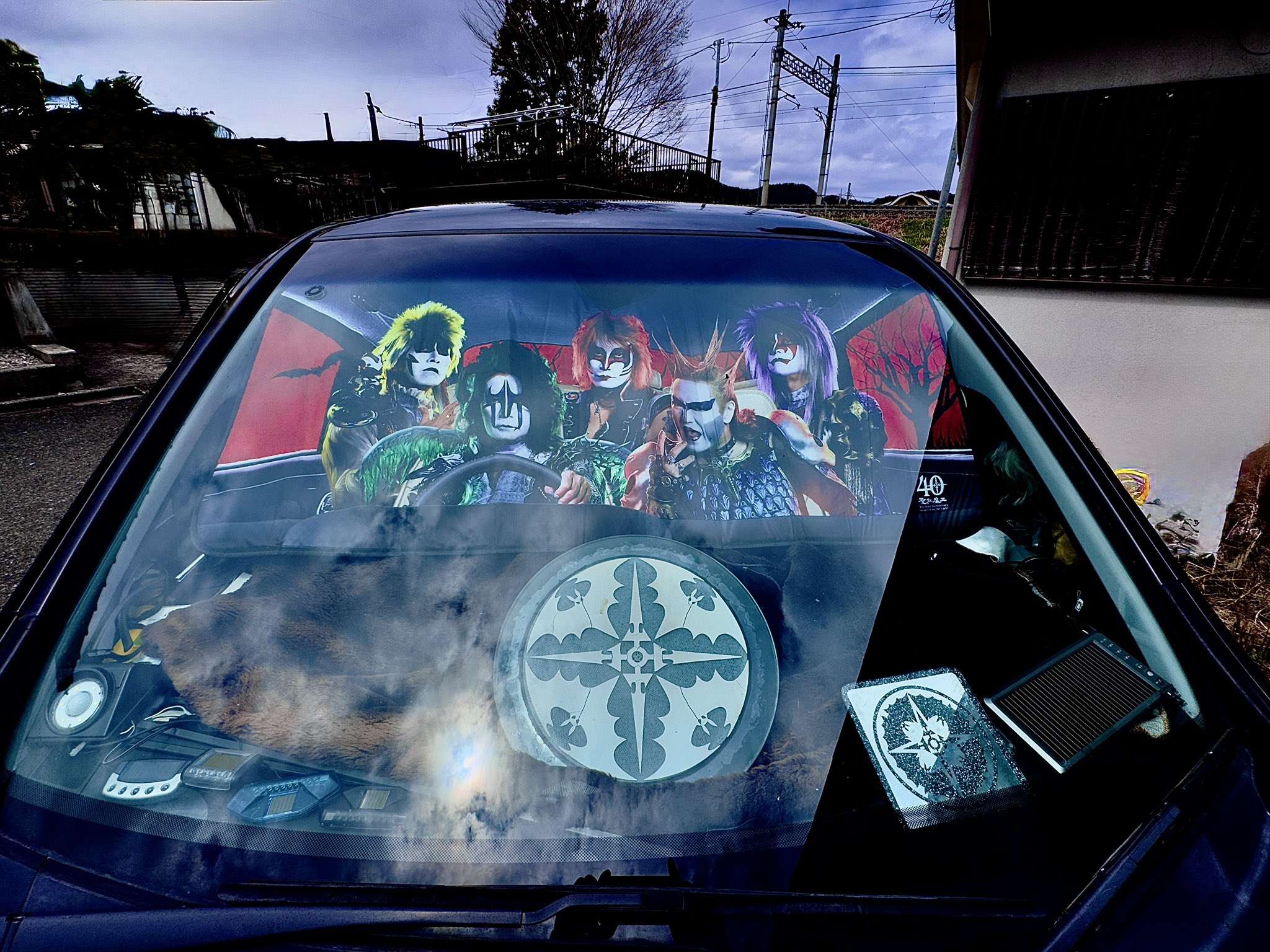 【未開封】聖飢魔II 車用サンシェード ベース弾き まさ on X: 