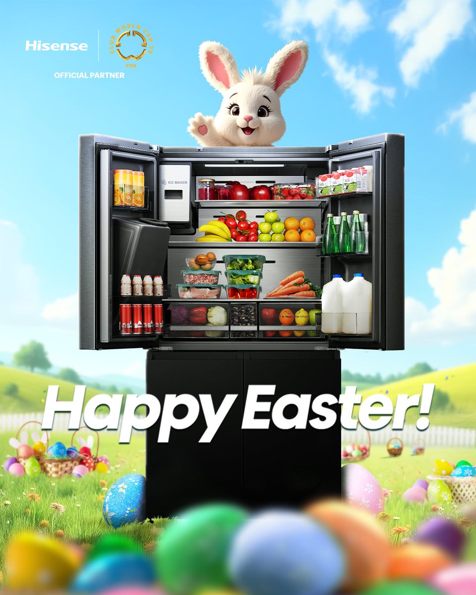 Egg hunts are fun... but finding the perfect fridge? Even cooler. 😉 Keep it fresh this Easter with Hisense.🐣❄️