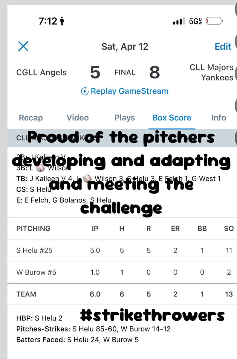 It’s a tale of 2 games but high school - little league it’s all the same. Develop your guys to throw strikes by giving them the tools to get the job done. Hats off Sale and Wyatt to develop into #strikethrowers by trusting the process and working hard. <a href="/deric_quigley/">Deric Quigley</a> <a href="/ABCA1945/">ABCA</a>