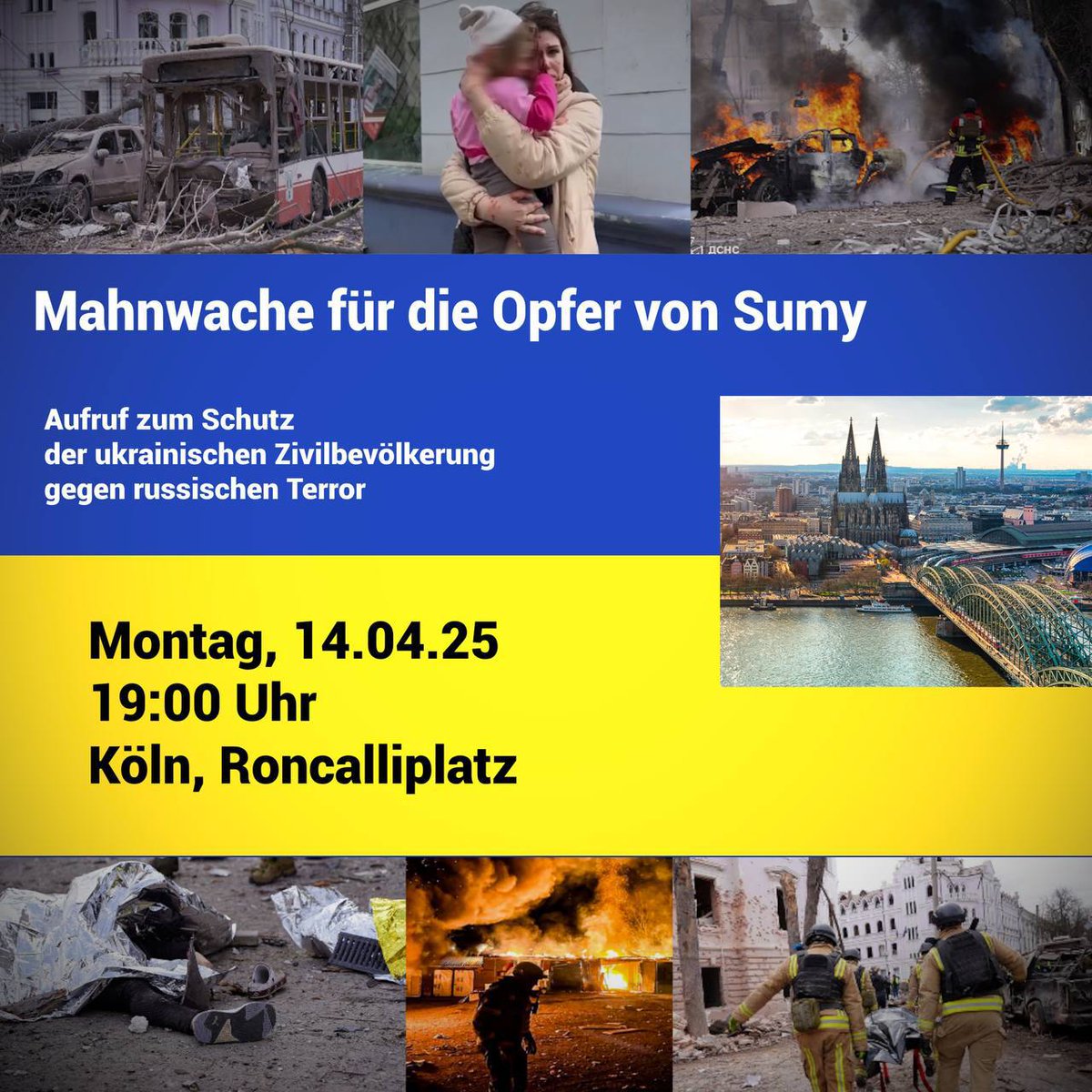 Heute, Montag, 14.04.2025 ab 19 Uhr auf dem Roncalliplatz.
#K1404