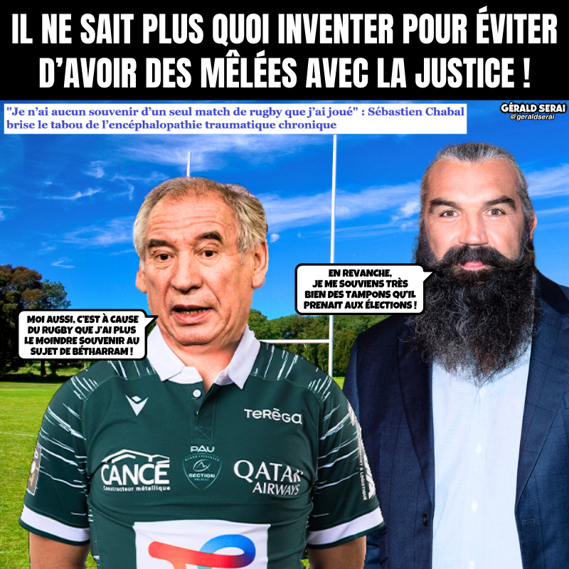 GeraldSerai's tweet photo. Il voudrait bien ne plus apparaître en première ligne dans cette affaire, mais victimes et commission d’enquête parlementaire le talonnent…
-----------
#bfn #breakingfakenews #humour #meme #actualite #bayrou #Betharram #amnésie #chabal #rugby #etc
Impertinemment vôtre ! 😜🔔 https://t.co/nF56oCPvbN