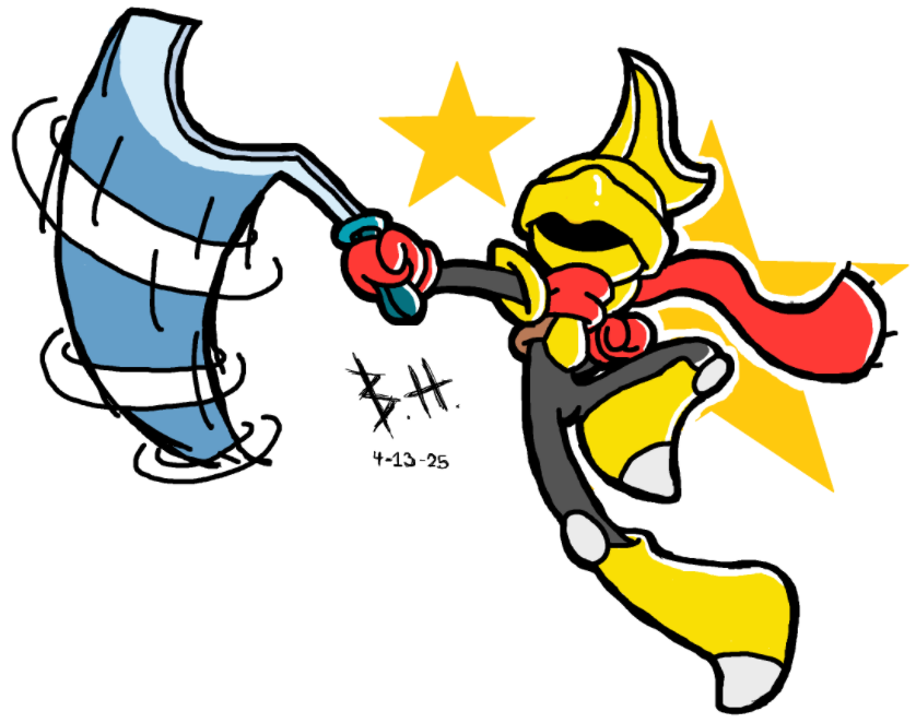 Bkenhopper's tweet photo. Opening the fanart binge with a redraw of an anthropized Sir Kibble (Cutter boi) I made a while ago. Really like how this turned out. Stay tuned
#kirby #sirkibble #fanart #Bken #digitalart #CartoonArt https://t.co/KtMdWEaPHc