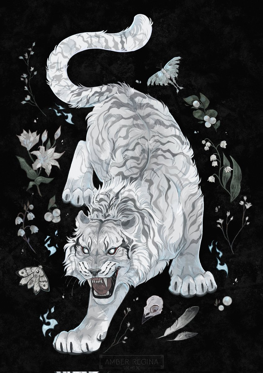 Bai Wuxiang.

The main Calamity.
White No-Face. 

I see him as a powerful white tiger. Please give me feedback, this job took about 17 hours!

#BaiWuxiang #TGCF #tgcffanart #junwu #art #JunMei