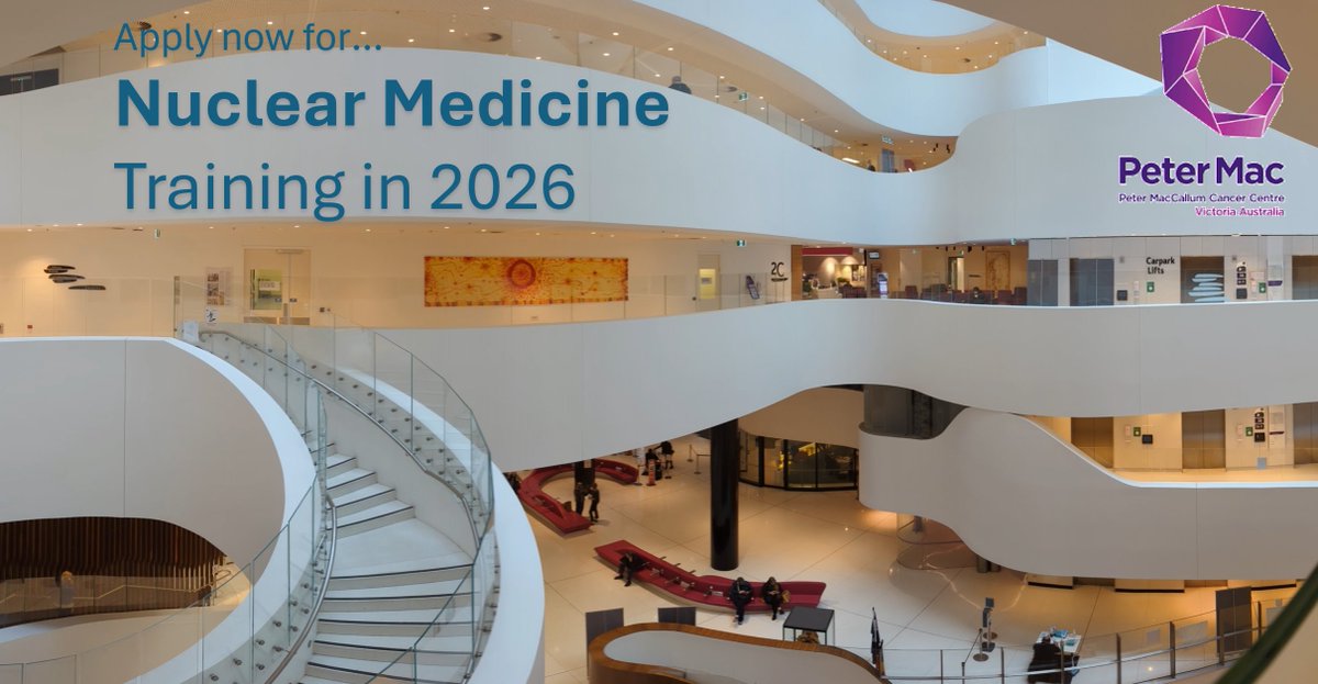 Michael Hofman (@drmhofman) on Twitter photo ☢️Ready to specialise in PET/CT or theranostics? Are you enthusiastic and after world-class training in nuclear oncology? In 2026, we have four registrar fellowships positions at <a href="/PeterMacCC/">Peter Mac Cancer Centre</a> – a place where our normal days are extraordinary. ➡️Eligible candidates can apply now: ☢️Ready to specialise in PET/CT or theranostics? Are you enthusiastic and after world-class training in nuclear oncology? In 2026, we have four registrar fellowships positions at <a href="/PeterMacCC/">Peter Mac Cancer Centre</a> – a place where our normal days are extraordinary. ➡️Eligible candidates can apply now: