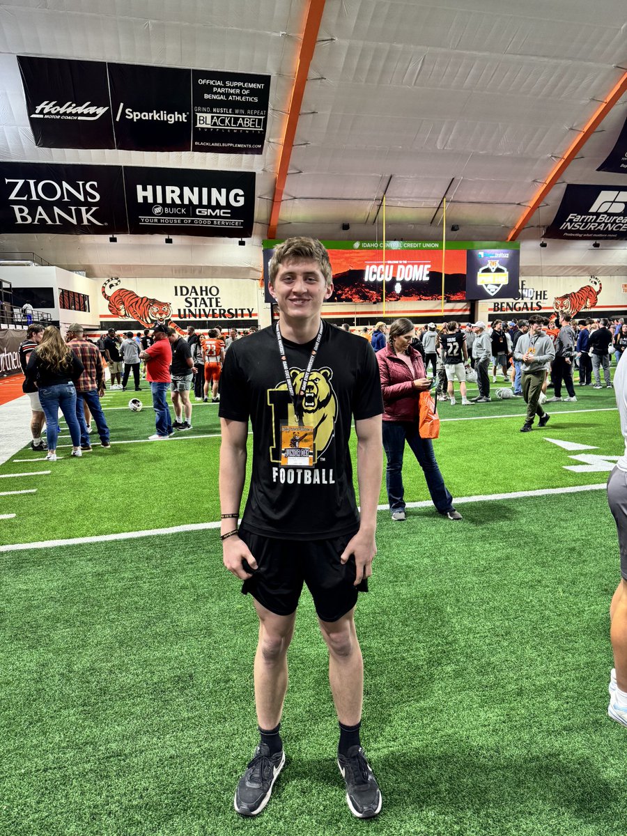 I appreciate the opportunity to be at Idaho State for junior day! #idahostate #idahostatefootball