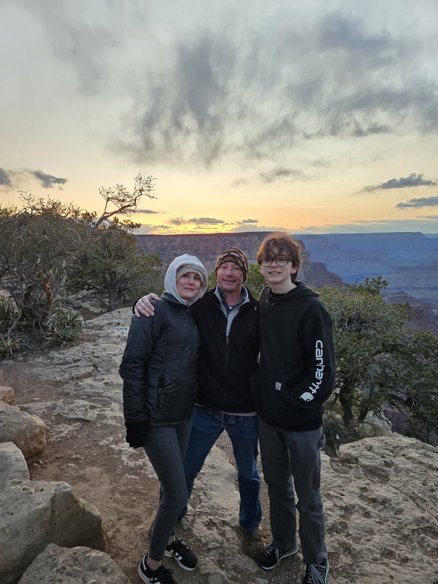 HeathLittlejohn's tweet photo. We did catch the sunset on the South  Rim ... https://t.co/U2glu9vd6u