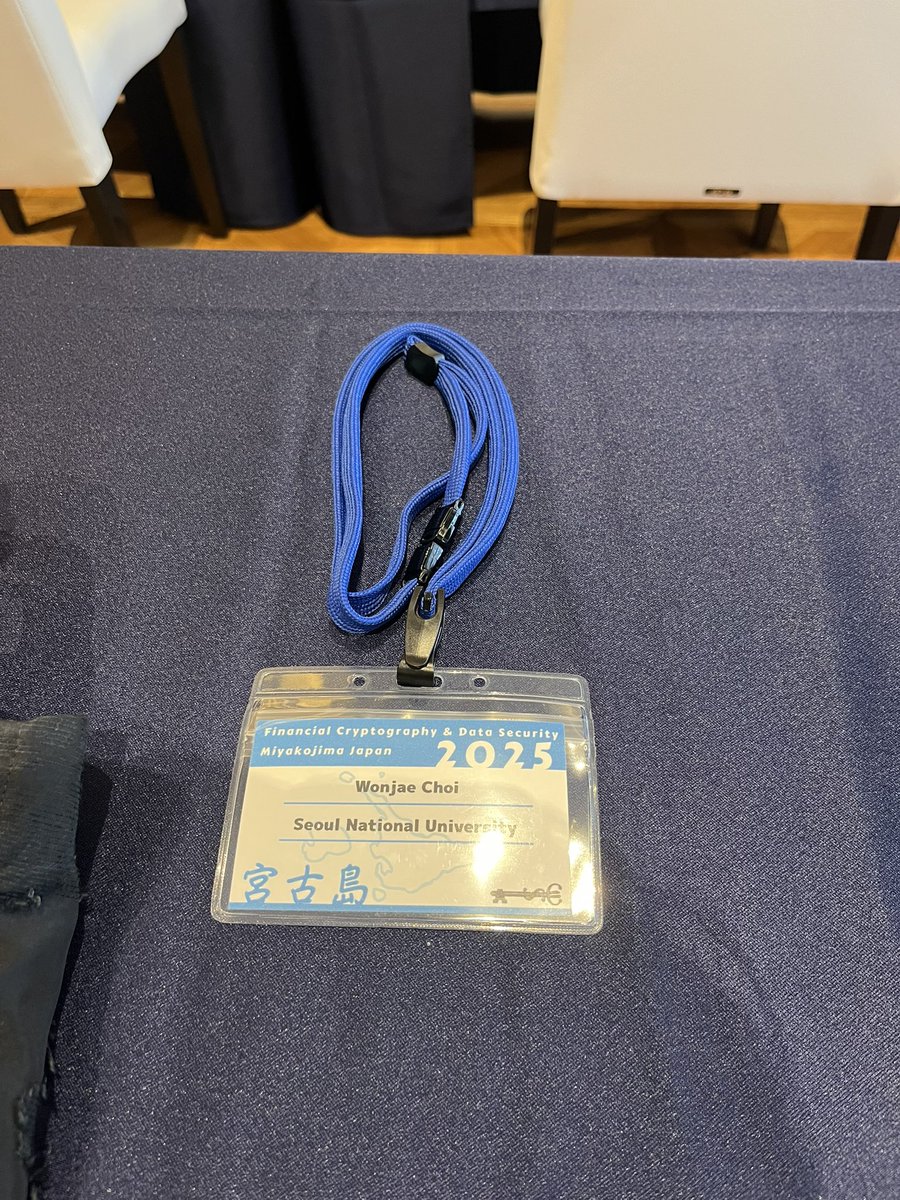 I am here at FC 2025 (<a href="/IFCA_Conference/">Financial Cryptography</a>)!