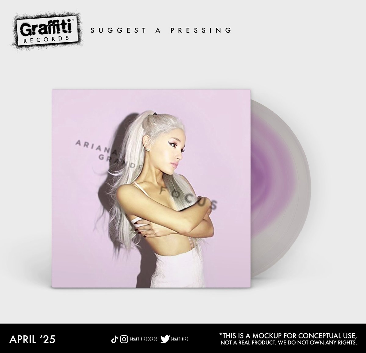 GraffitiRS's tweet photo. SUGGEST A PRESSING:
Ariana Grande - Focus https://t.co/khtLJA2OhO