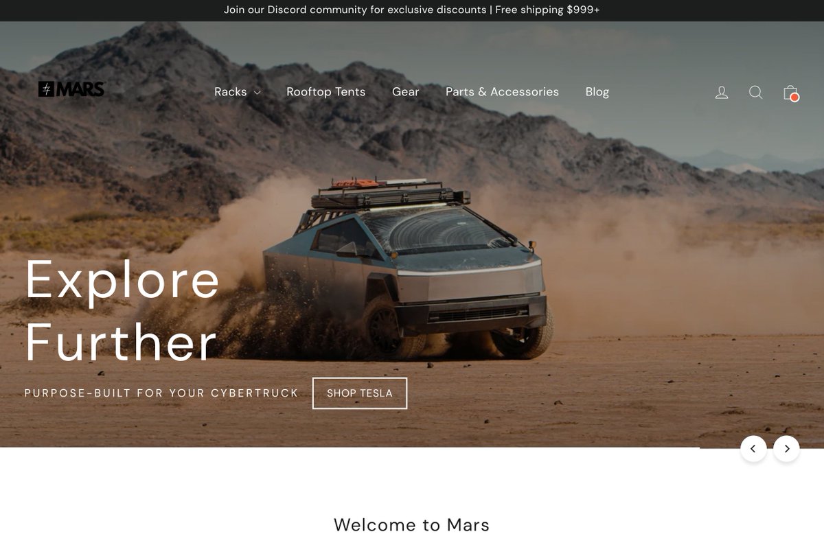 marsagco's tweet image. We’re committed to designing the best gear for electric vehicles—without compromising on quality, utility, functionality, or aesthetics. Mars Adventure Gear is proud to officially offer roof racks for the @Rivian R1 series now. Visit marsag.co to learn more.