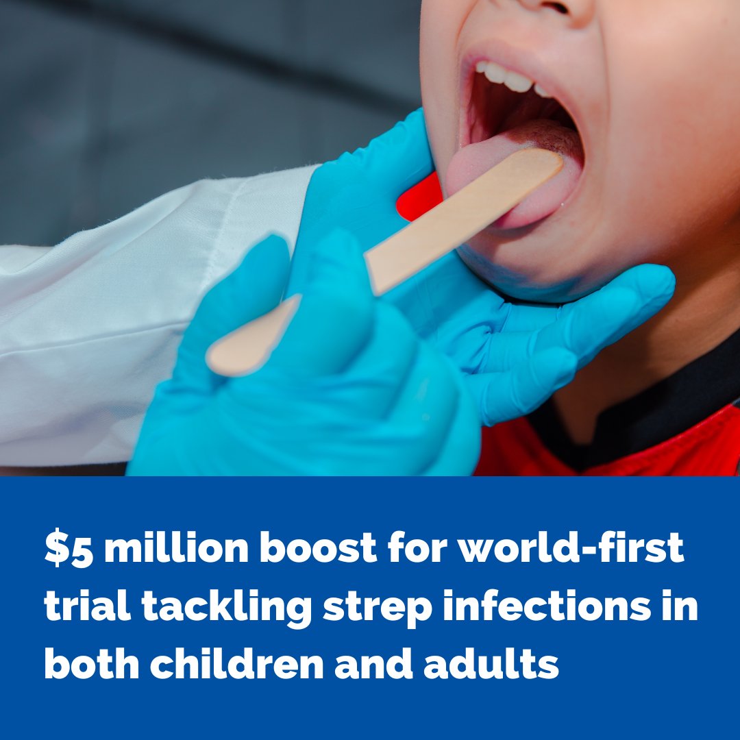 Doherty Institute (@thedohertyinst) on Twitter photo New clinical trial - Streptococcal Adaptive Platform (STRAP) - has received $5M MRFF grant funding to improve treatment for life-threatening streptococcal infections across all age groups.
doherty.edu.au/news-events/ne…
<a href="/TheRMH/">The Royal Melbourne Hospital</a> <a href="/UniMelbMDHS/">UniMelb MDHS</a> <a href="/MCRI_for_kids/">Murdoch Children's Research Institute (MCRI)</a> New clinical trial - Streptococcal Adaptive Platform (STRAP) - has received $5M MRFF grant funding to improve treatment for life-threatening streptococcal infections across all age groups.
doherty.edu.au/news-events/ne…
<a href="/TheRMH/">The Royal Melbourne Hospital</a> <a href="/UniMelbMDHS/">UniMelb MDHS</a> <a href="/MCRI_for_kids/">Murdoch Children's Research Institute (MCRI)</a>