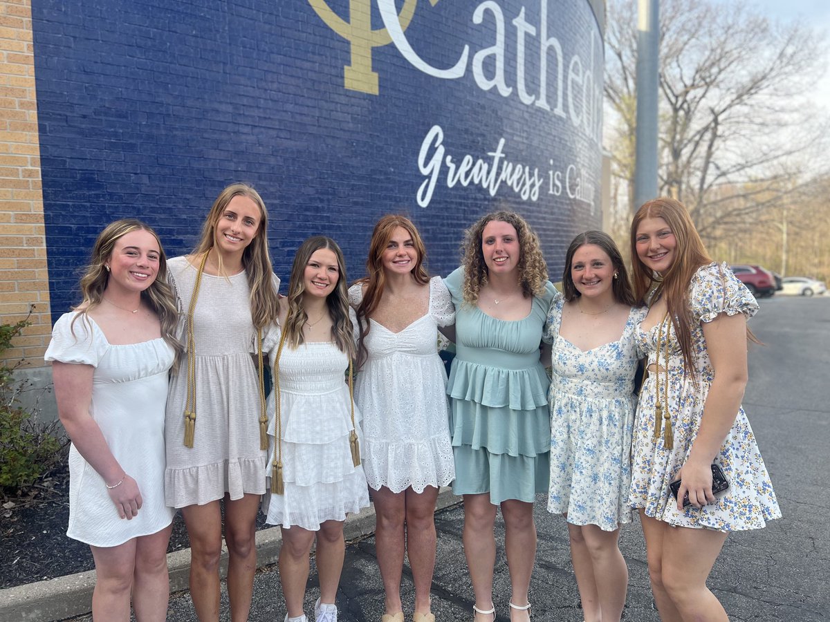 So proud of these young women for setting such a positive example on and off the field. Earlier this evening they were recognized at Cathedral’s NHS induction ceremony for their scholarship, service, leadership, and character.