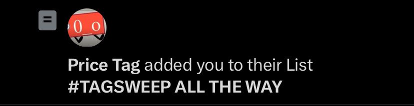 random_craig_'s tweet photo. I’d get kidnapped for #TAGSWEEP ngl..
Anyways now I’m on a list 💕 https://t.co/AkidRlB5T9