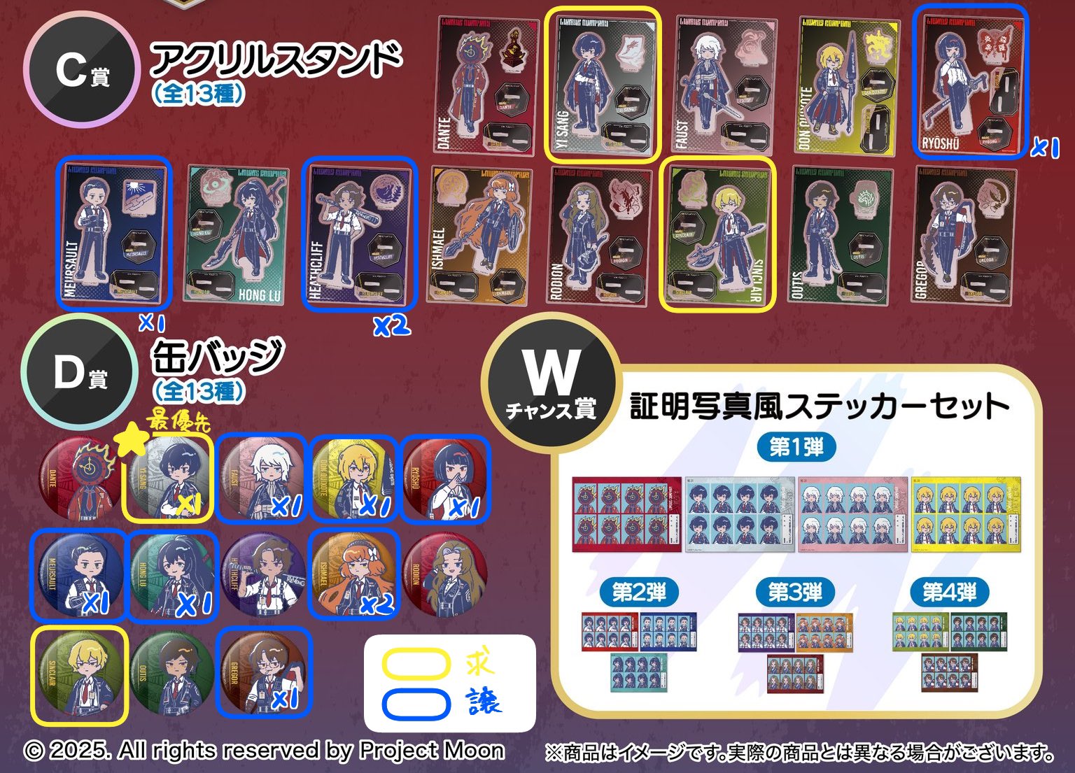 Limbus company リンバスカンパニー ホンル まとめ売り Limbus Company リンバスカンパニー セット ホンル