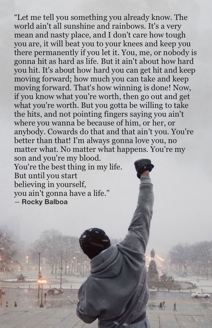 Seems a good moment to re-post Rocky’s iconic speech about resilience: 👇👇