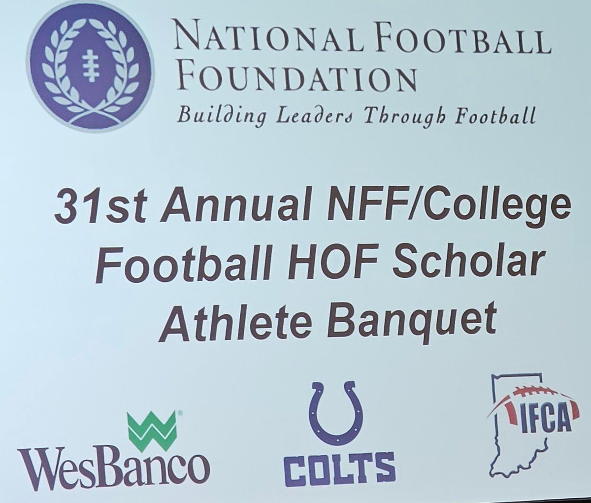 SparkplugFB's tweet photo. Great night at the @Colts facility with The National Football Foundation honoring one of our own @Ezek1el2 for everything he's done for @SparkplugFB and SHS!  Couldn't ask for a better representation of our program! Congrats Zeke. 👏👏
#ALLIN #FAMILY https://t.co/YZuokiMw1f