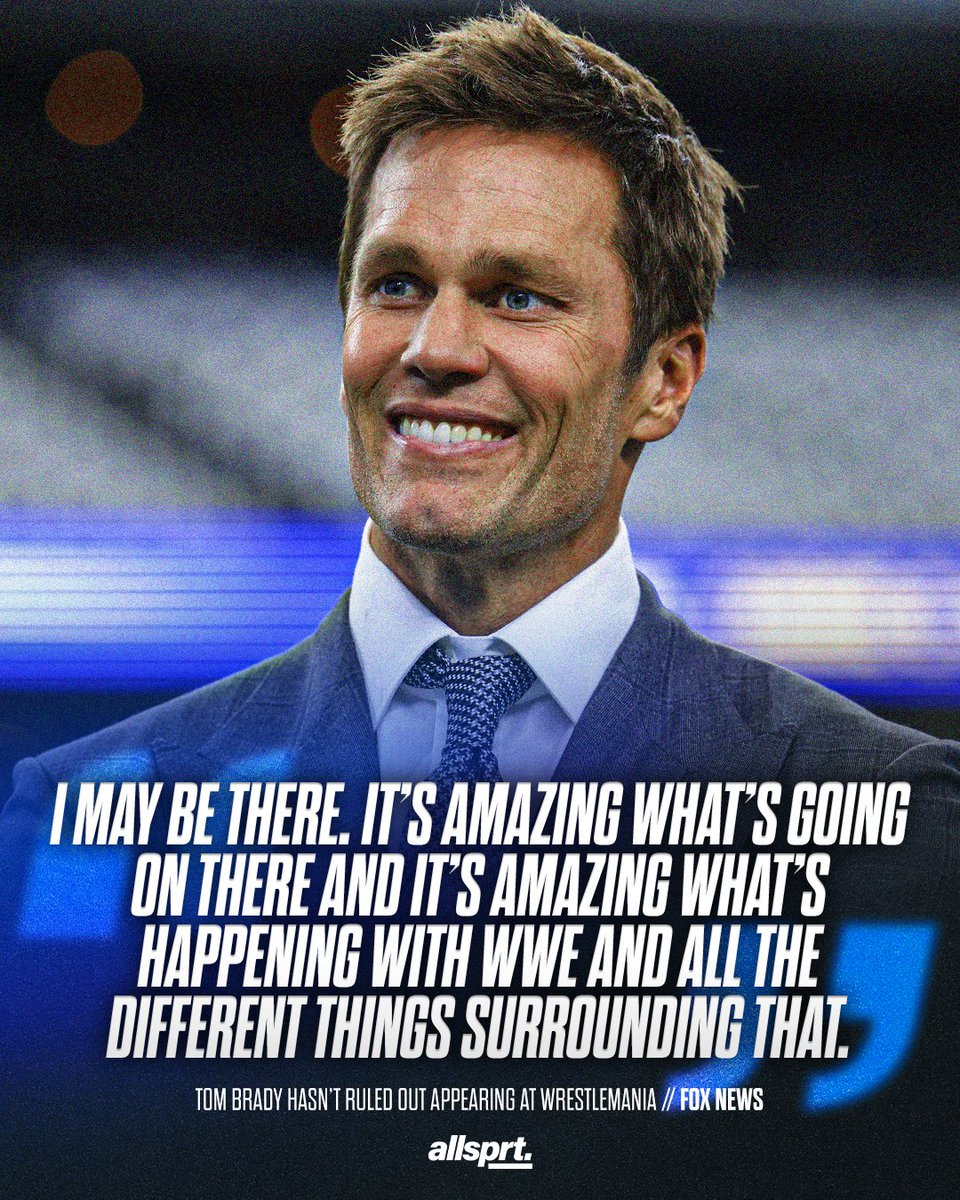 AllSprtCom's tweet image. Tom Brady at #wrestlemania?