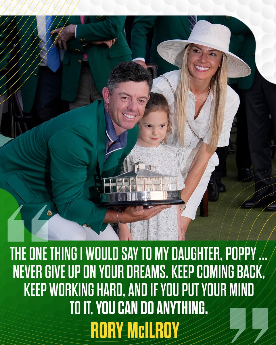 GolfChannel's tweet photo. Rory McIlroy never gave up, and his Augusta dream finally came true. 🙌🥹 #theMasters https://t.co/ivbnRaVIxN