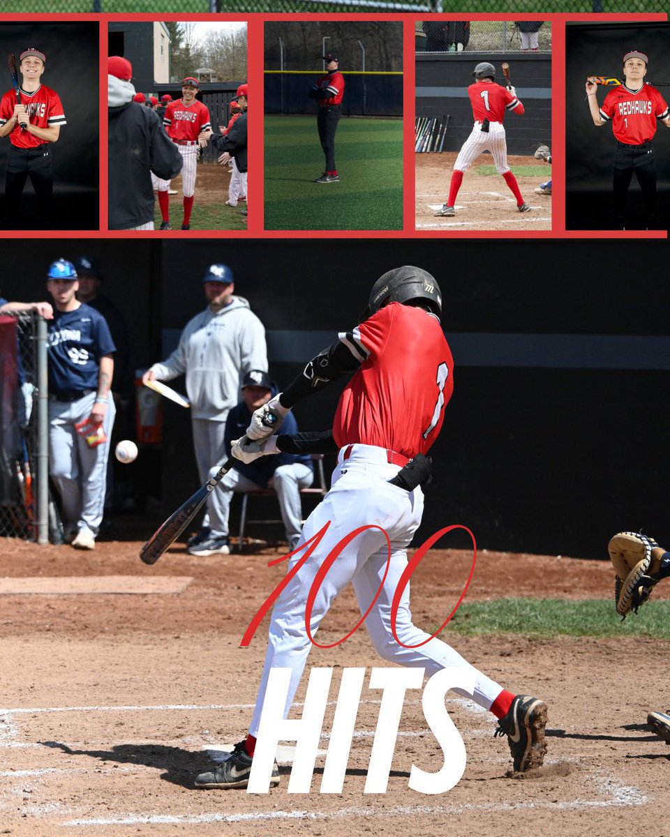 Josh Dreyer surpassed 100 career hits today in the double header against Penn State Behrend. Congrats Josh!