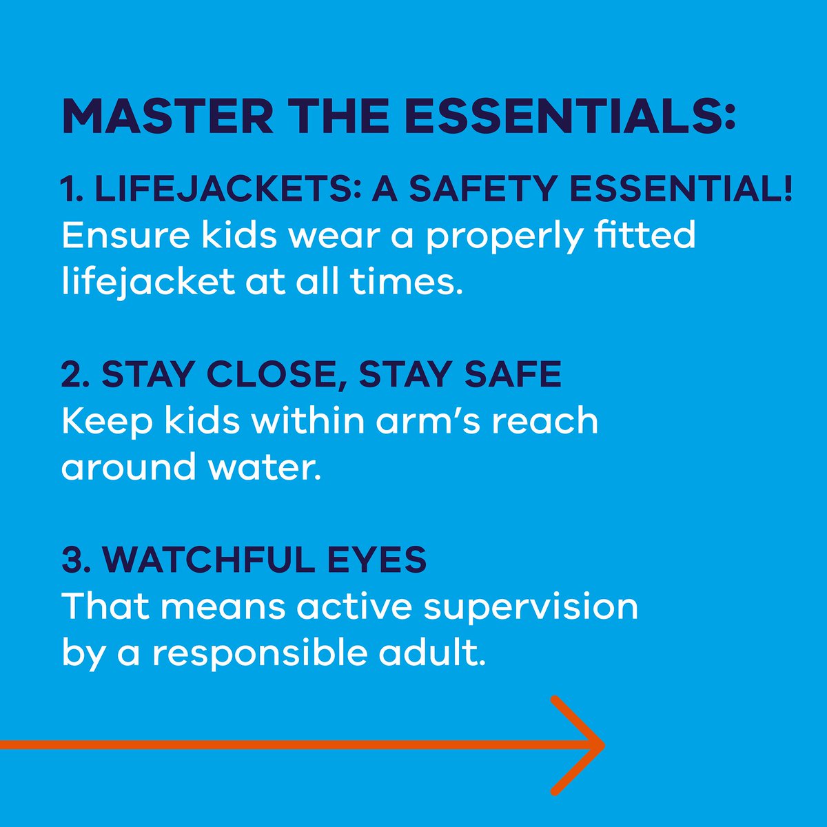 Keeping kids safe on the water is all about mastering the essentials:
✅ Lifejackets: Properly fitted, every time
✅ Stay close: Keep them within arm’s reach
✅ Watchful eyes: Active supervision is a must

Find out more: go.vic.gov.au/3Xsb7p5