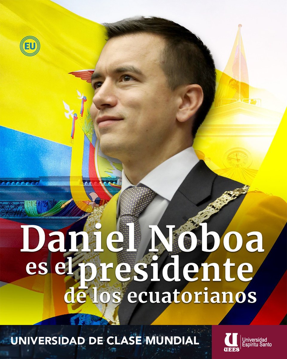 Con el 80,53 % de las actas escrutadas, #DanielNoboa logra tendencia irreversible y es elegido presidente de Ecuador para el periodo 2025-2029.