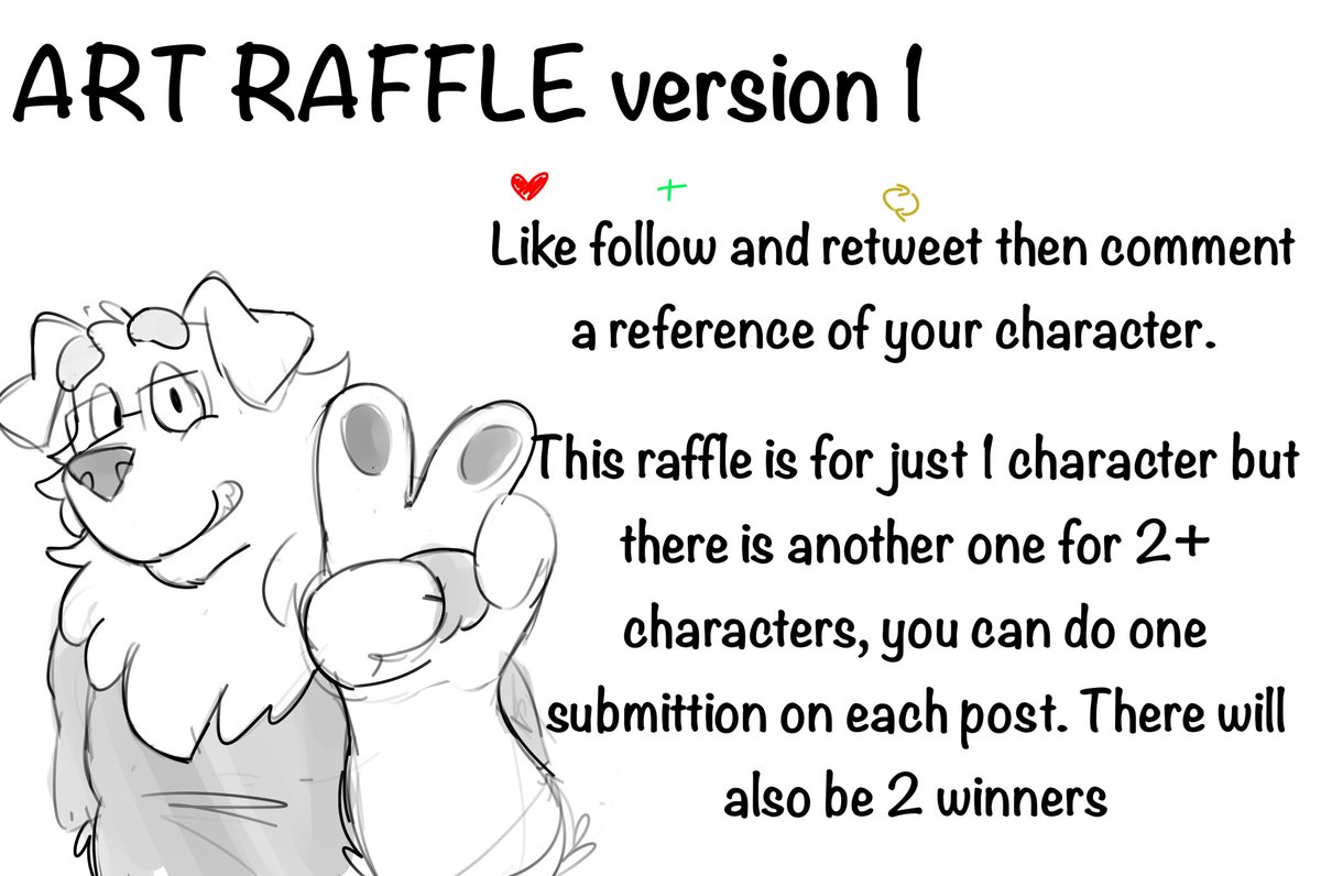 ART RAFFLE 1 

SINGLE CHARACTER

Box dog or furry style both allowed