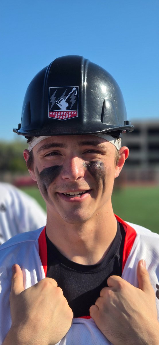 BiolaLacrosse's tweet photo. Week 7 Relentless Effort hard hat goes to sohphomore goalie T.J. Stone. T.J.'s 16 saves lead to way as we held our opponent to a season low in goals scored against us.

#BiolaLacrosse #Biola #BiolaUniversity #BiolaLife #AllAsOne #Colossians317 #mcla25 #ERO #DMGB https://t.co/T6MyiDuSsp