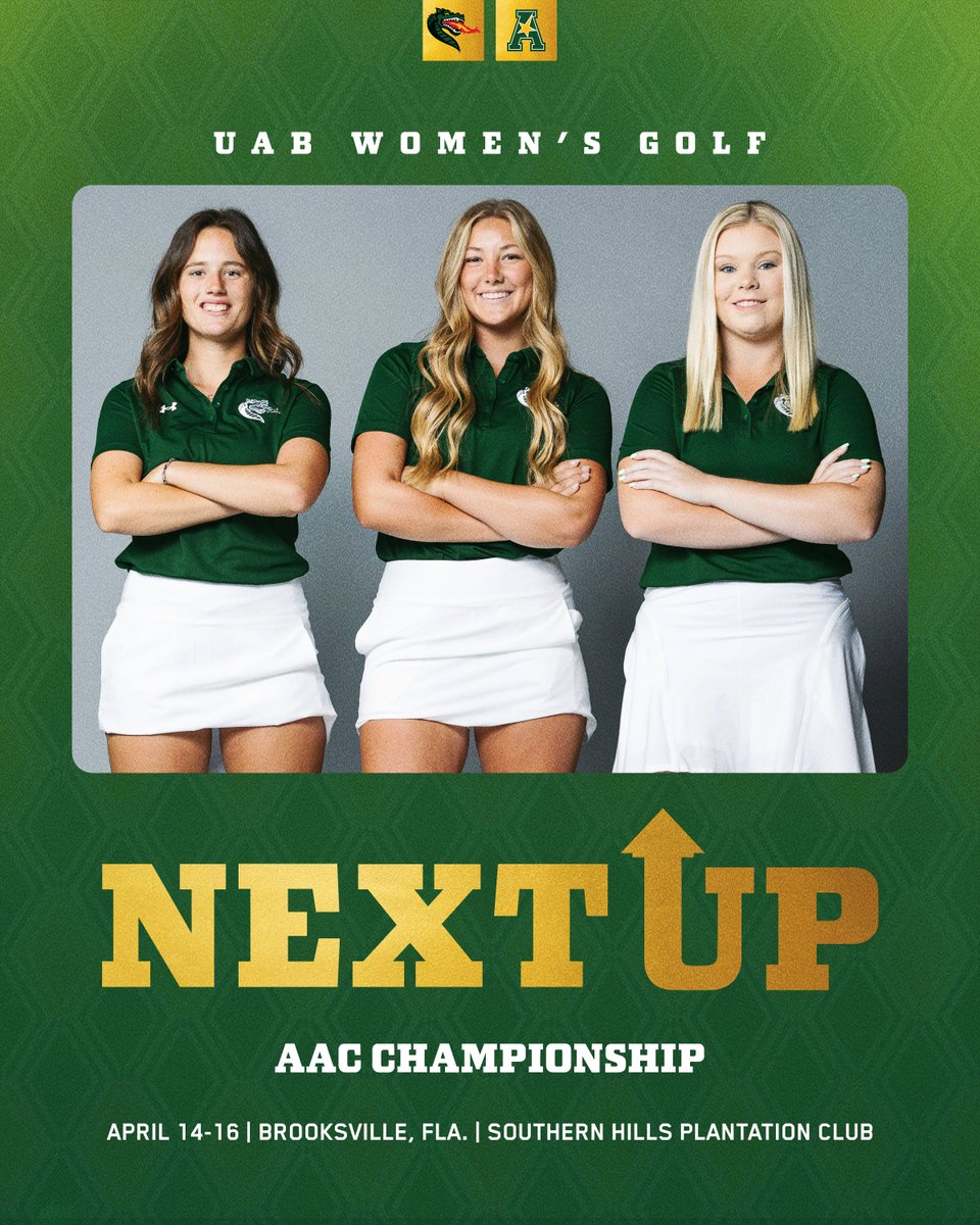 𝐎𝐟𝐟 𝐭𝐨 𝐭𝐡𝐞 𝐩𝐨𝐬𝐭-𝐬𝐞𝐚𝐬𝐨𝐧 🥳

We're set to tee off in the AAC Championship 𝐭𝐨𝐦𝐨𝐫𝐫𝐨𝐰!

🆚: AAC Championship
📍: Southern Hills Plantation Club - Brooksville, Fla.
🗓️: April 14-16
🕢: 7:50-8:30 a.m. CT
Full Preview: bit.ly/4jzk2h6

#WinAsOne