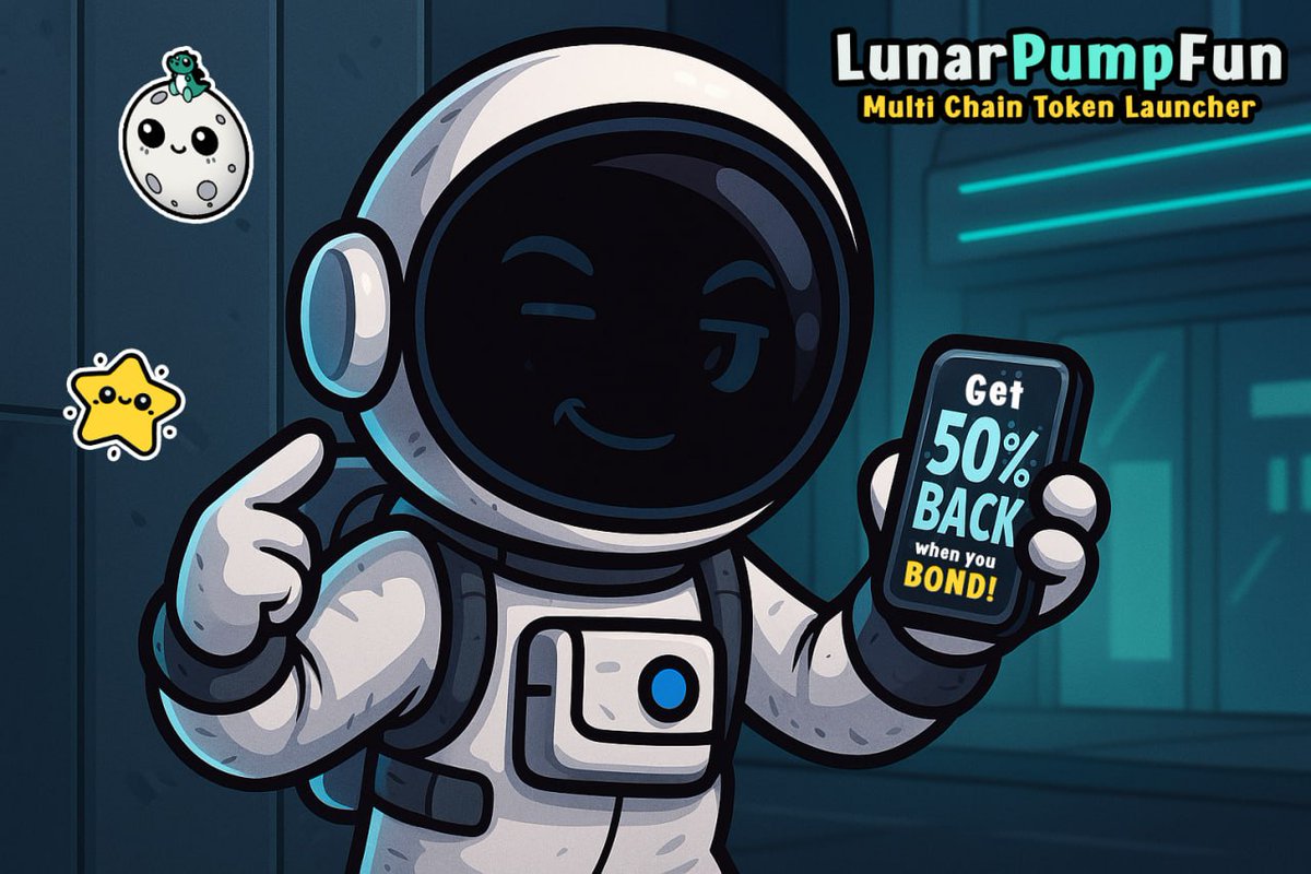 LunarPumpFun's tweet photo. 50% Fees back when you Bond !!

📢Launch fast and launch fair with with Lunar Pump.

💡V2 is just about to launch with with its revolutionary ICO feature (Initial Community Offering)

💪Supports @Infinaeon , @binance & @base with more EVM's coming soon.

Get your Dev on and get launching, details below 👇