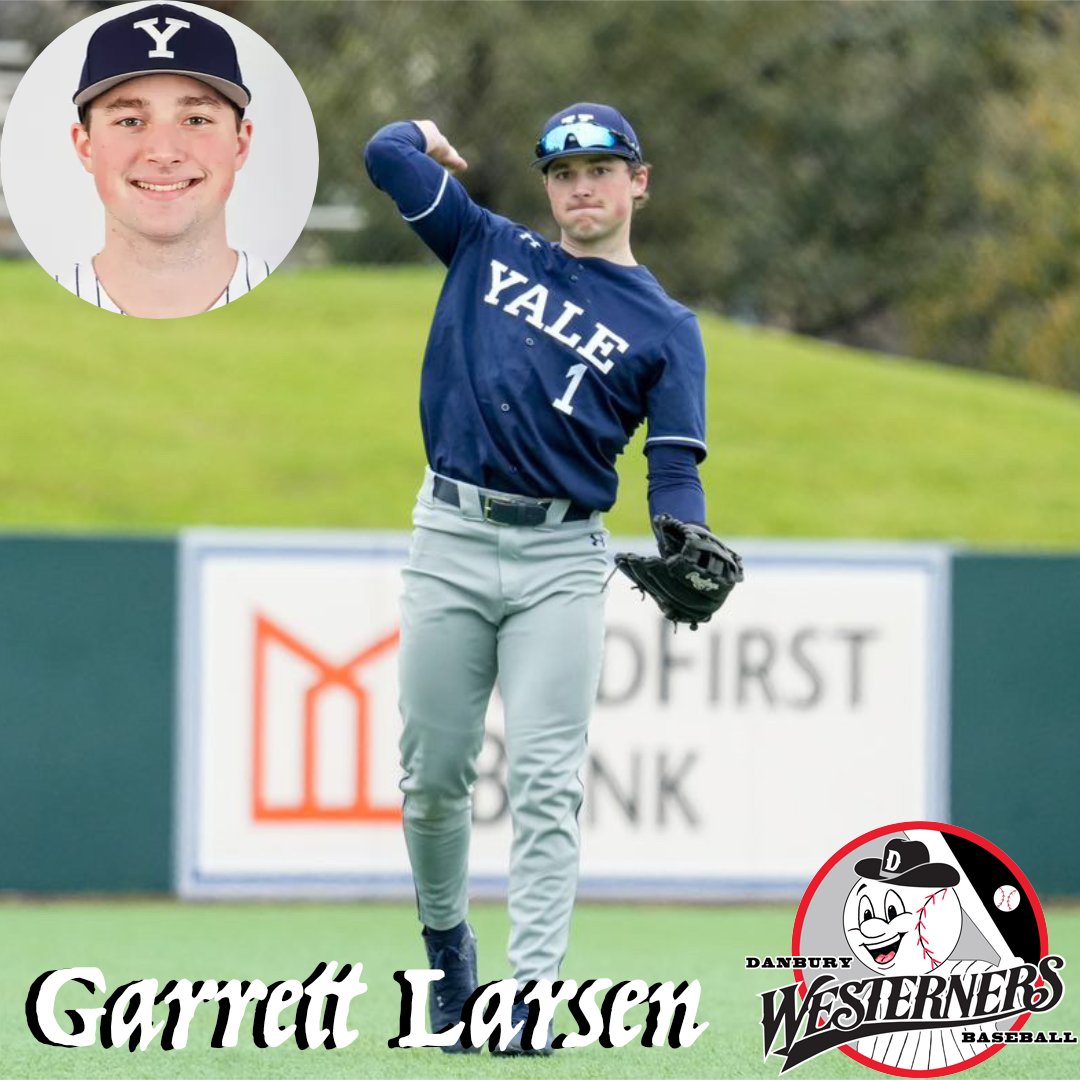 danbwesterners's tweet image. 🔵 Welcome to Danbury, Garrett Larsen! 🔵
The Yale outfielder brings speed, versatility &amp;amp; a .309 avg (.422 OBP) to the Westerners this summer!
🧢 OF | #1
📍 Fairfield, CT
🏫 Yale
#NECBL vet &amp;amp; all-around gamer 💪

Drop a ⚾🔵 to welcome Garrett!
#DanburyWesterners #SummerBall