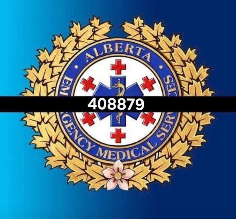 AB_EMS_War_Room's tweet photo. Our EMS family has lost 2 more paramedics. 

Thoughts are with the family &amp; friends of 
Mike Webb &amp; Heather Dutchak 

5 EMS losses in less than a month. 💙 https://t.co/ERQofYZZf9