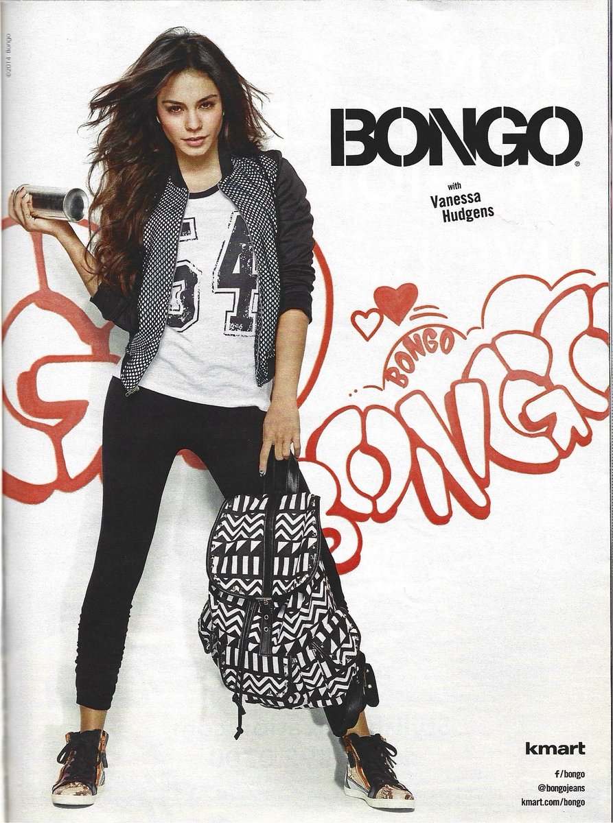 Bongo ad with Vanessa Hudgens — Seventeen magazine, March 2014