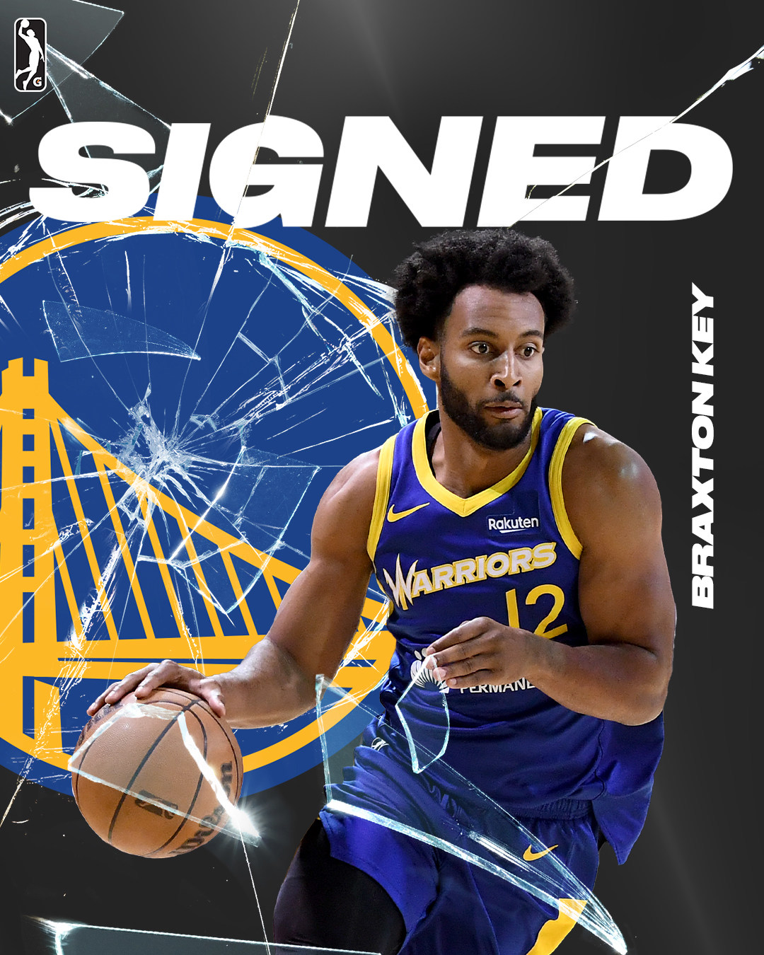NBA G League on X: "A massive shoutout to @GLeagueWarriors star and 2024-25 G League Defensive Player of the Year Braxton Key on having his Two-Way Contract converted to a standard NBA