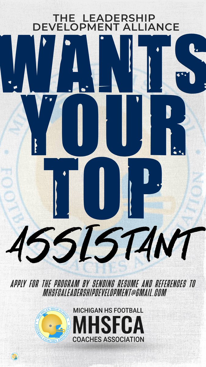 If you have an aspiring head coach or assistant on your staff, get their resumes sent in for the opportunity with the coaching association's premier leadership development program.