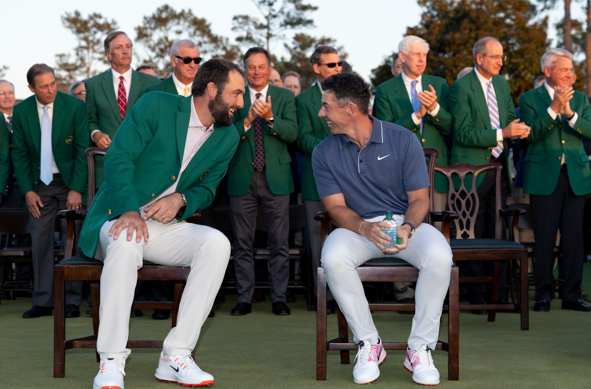 TheMasters's tweet photo. From one champion to another. #themasters https://t.co/upic2rSwbw