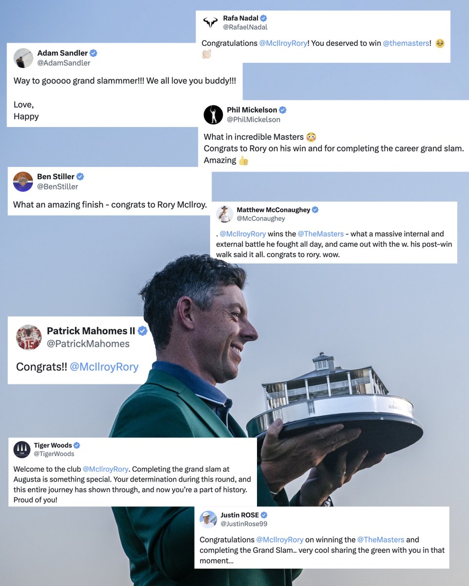 The world applauds. #themasters