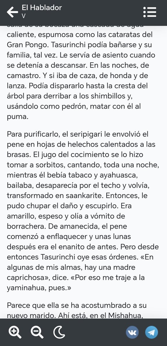 <a href="/AlvaroVargasLl/">Álvaro Vargas Llosa</a> <a href="/morganavll/">Morgana Vargas Llosa</a> Murió #VargasLlosa y no.
 Leí El Hablador a los 20  años y me maravilló y me cambió la vida,  sin demérito de Conversaciones... con la obsesiva pregunta del mulato Zavalita "-¿En que momento se jodió la cosa para el Perú (México, Colombia, Nicaragua)?
Lean y maravíllense: 
QEPD