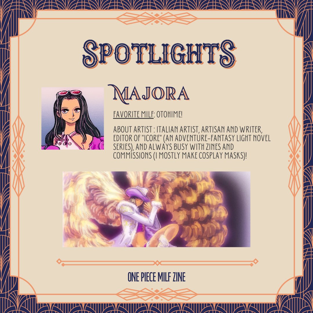 opmomszine's tweet image. 🥂 Contributor Spotlight & Preview: Majora! 🥂
Last but not least is the amazing @MajoraNoKamen with a peek of only one of the many vivid spot art pieces they created for this zine!~ 💕✨
🧡 Preorders close TODAY! 🧡