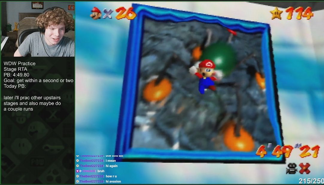 i got a WDW stage rta PB first try in 120 :O would be equivalent to a 5:06 segment