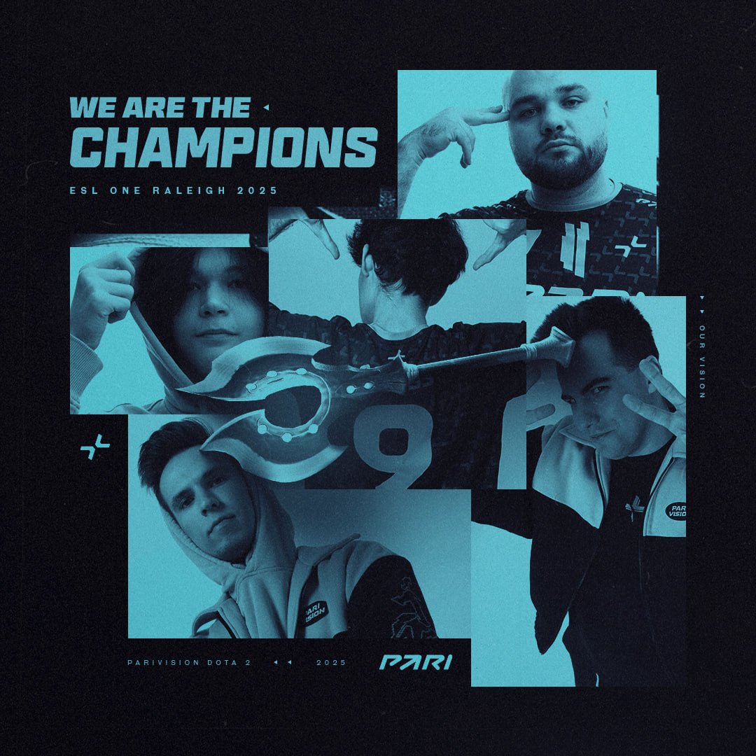 «You cant beat satanic guys»

PARIVISION — YOUR ESL ONE RALEIGH 2025 CHAMPIONS 🏆

Today is our day. And it is for everyone who's with us. Thanks to everyone who supported us ❤️