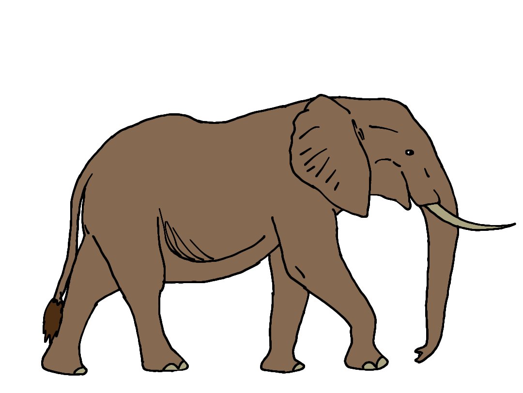 Springmorb's tweet photo. Elephant vs Elephant if it was drawn by a young paleoartist https://t.co/PLtiHJ2qFB