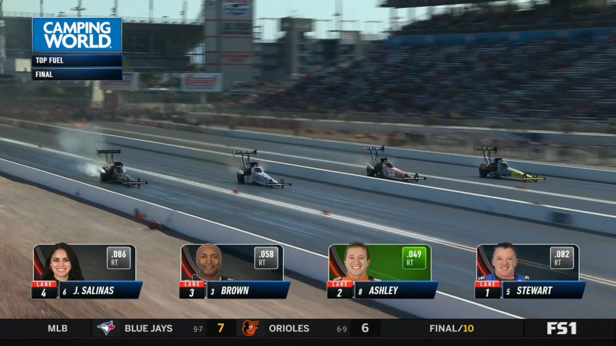 LeoGuina's tweet photo. Tony Stewart venceu em Las Vegas o #4WIDE
Primeira dele nessa pista 🚀
#NHRA https://t.co/LUeL2emwVv