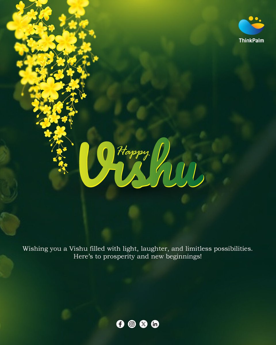 As we welcome this special occasion with hope and gratitude, let’s celebrate the spirit of Vishu — a time of fresh beginnings, joy, and prosperity.
Wishing everyone a bright and beautiful Vishu!

#vishugreetings #happyvishu #vishu2025 #konna #festivaltime #happytime