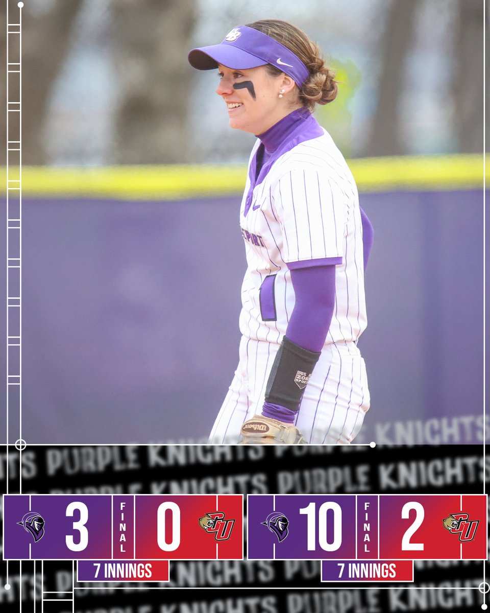 12 straight conference wins for <a href="/ub_softball/">UB Softball</a> 😀

Purple Knights sweep Caldwell on Sunday to move to 23-9 this season!

RECAP: shorturl.at/VAjF5